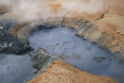 Sulphuric earth Stock Photos