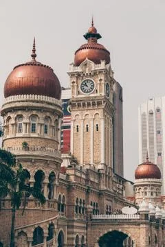 Sultan Abdul Samad Building closeup view in Kuala Lumpur, Malaysia Stock Photos