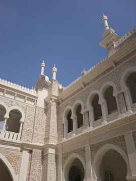 The Sultan Abdul Samad Building with its Moorish facade and clock tower, Malaysi Stock Photos