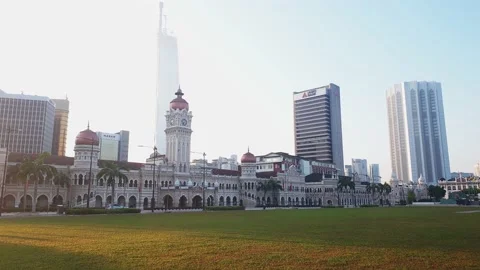The Sultan Abdul Samad Building in Kuala Lumpur, Malaysia. Stock Footage 162338841