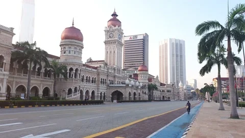 The Sultan Abdul Samad Building in Kuala Lumpur, Malaysia. Stock Footage 162339170