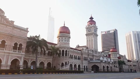 The Sultan Abdul Samad Building in Kuala Lumpur, Malaysia. Stock Footage 162339809