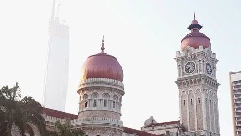 The Sultan Abdul Samad Building in Kuala Lumpur, Malaysia. Stock Footage 162339967