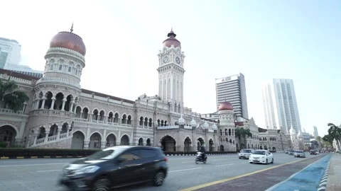 The Sultan Abdul Samad Building in Kuala Lumpur, Malaysia. Stock Footage 162340208