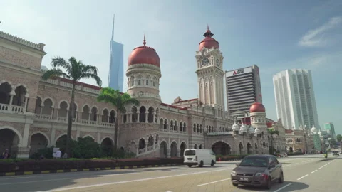 The Sultan Abdul Samad Building in Kuala Lumpur, Malaysia Video stock 274633934