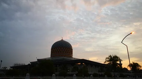 Sultan Abdul Samad Mosque Stock Footage 107190548