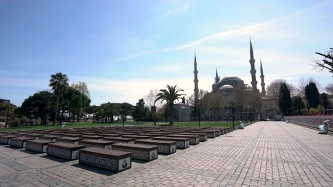 Sultan Ahmed Mosque, Blue Mosque from Istanbul Turkiye. Stock Footage 130298978