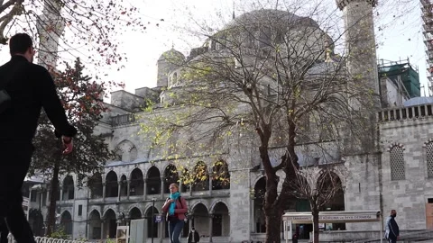 Sultan Ahmed Mosque close-up. Stock Footage 150211890