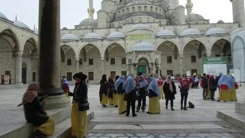 Sultan Ahmed Mosque Stock Footage 85835378