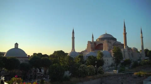 Sultan Ahmed Mosque, Turkey Stock Footage 136077008