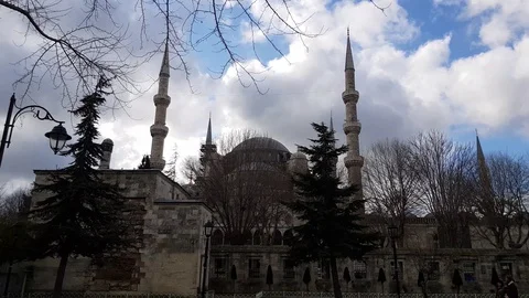 Sultan Ahmed Mosque (Turkish: Sultan Ahmet Camii) Stock Footage 129790221