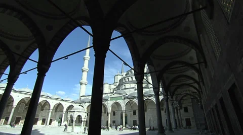 Sultan Ahmet Mosque ( Blue Mosque ) in Turkey Stock Footage 34971390