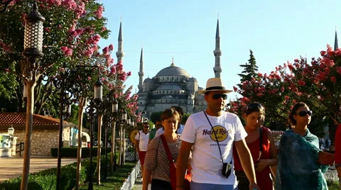 Sultan Ahmet Mosque, Blue Mosque in Istanbul 動画素材 37889216