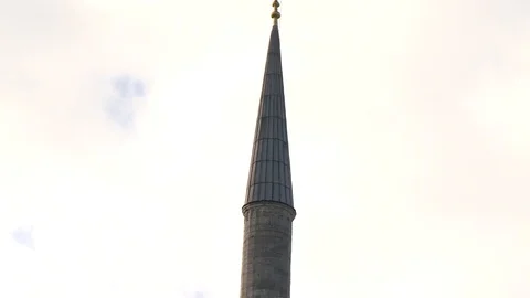 Sultan Ahmet Mosque. Blue Mosque in Istanbul. General view of mosque. Turkey Stock Footage 128949419