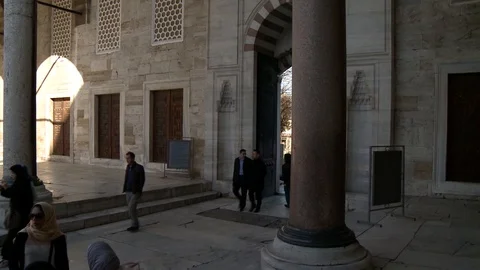 Sultan Ahmet Mosque. Blue Mosque in Istanbul. General view of mosque. Turkey Stock Footage 128950853