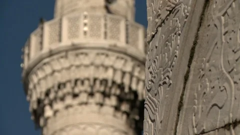 Sultan Ahmet Mosque. Blue Mosque in Istanbul. General view of mosque. Turkey Stock Footage 128950960