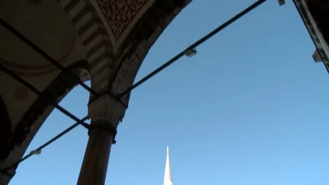 Sultan Ahmet Mosque. Blue Mosque in Istanbul. General view of mosque. Turkey Stock Footage 128951101