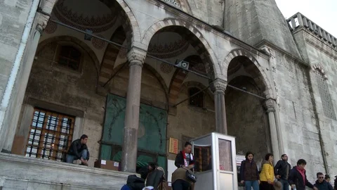 Sultan Ahmet Mosque. Blue Mosque in Istanbul. General view of mosque. Turkey Stock Footage 128951281