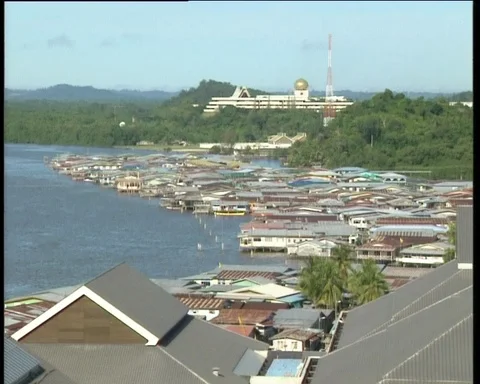 Sultan of Brunei's Palace Stock Footage 97398807