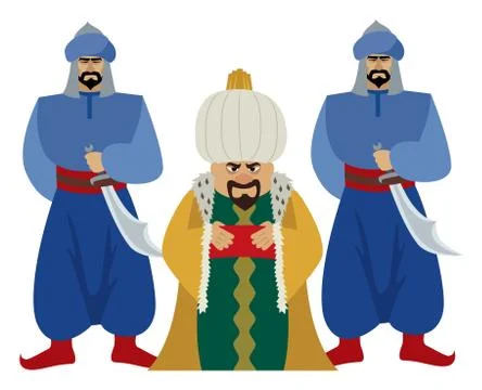 Sultan Stock Illustration