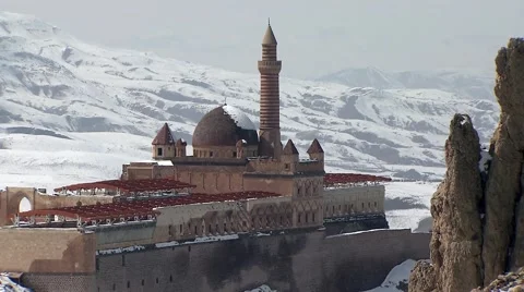 Sultan Ishak Pasha Palace, Eastern Turkey.mp4 Video stock 61397775