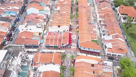 Sultan Mosque Drone Aerial Vídeos de archivo 91640157