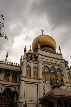 Sultan Mosque in Kampong Glam Stock Photos