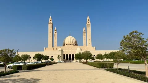 Sultan Qaboos Mosque in Nizwa Stock Footage 330435845