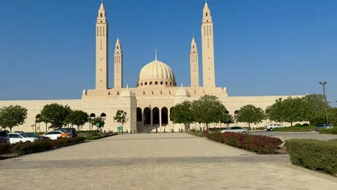 Sultan Qaboos Mosque in Nizwa Stock Footage 330435857