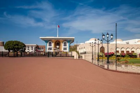 Sultan Qaboos palace Stock Photos
