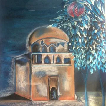 Sultan Sanjar Mausoleum Stock Illustration