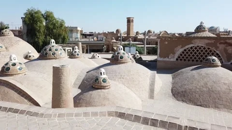 Sultanahmet bath in Kashan, Iran Stock Footage