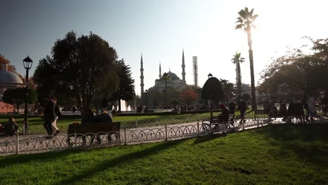 Sultanahmet Square in Istanbul Stock Footage 219304306