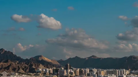 Sultanate of Oman, view of the city of Muscat. (time-lapse) Video stock 106917207