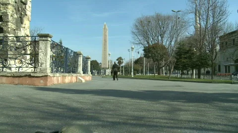 Sultannahmet district Stock Footage 596358