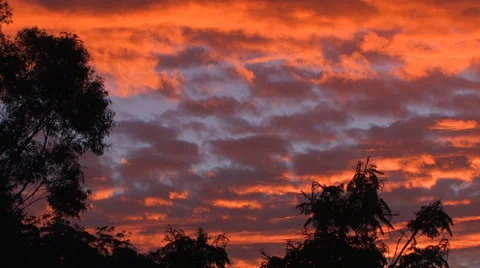 Sultry Outback Sunset Skies 1 Video stock 30371019