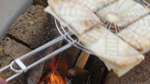 Suluguni in pita bread. Stock Footage 73980070