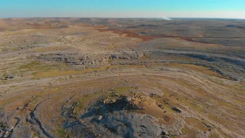 Sumatar Ruins in Aerial view. Stock Footage 144633455