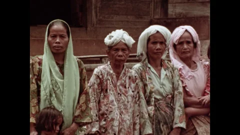 Sumatran Family Members Outside Traditio... | Stock Video | Pond5