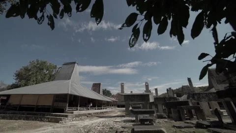 Sumba house Stock Footage 140402404