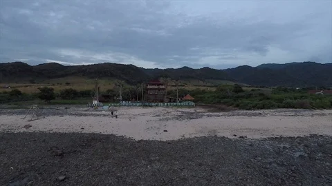 Sumbawa View using a Drone in Sumbawa Indonesia Stock Footage 118640328