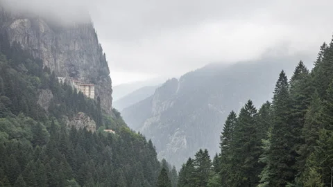 Sumela Monastery Turkish.  The monastery is one of the most important histori Vidéo 291712344