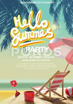 Sumer party 1 PSD Template