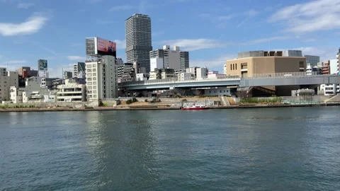 Sumida River terrace Stock-Footage 148063321