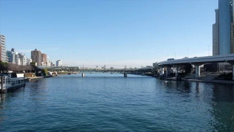 SUMIDA RIVER, TOKYO Video stock 84294302