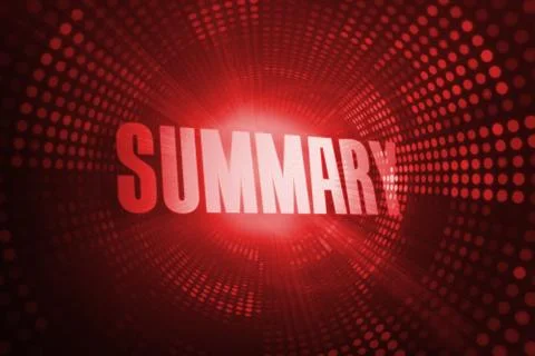 Summary against red pixel spiral Stock Illustration