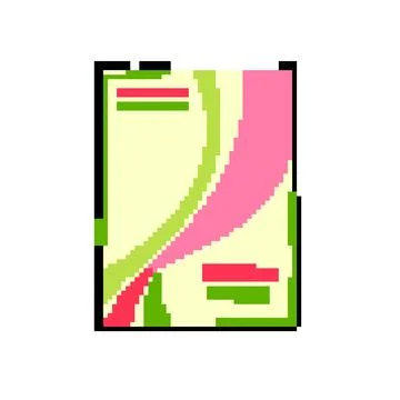 Summary annual report pixel art vector illustration Stock Illustration