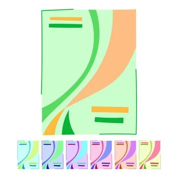 Summary annual report vector cartoon graphic Illustrazione stock
