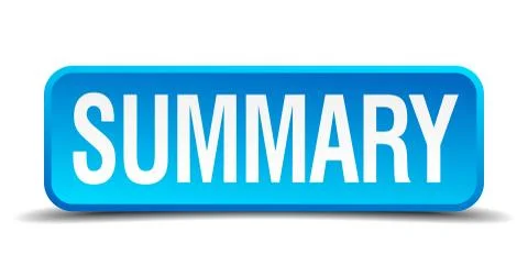 Summary blue 3d realistic square isolated button Stock Illustration