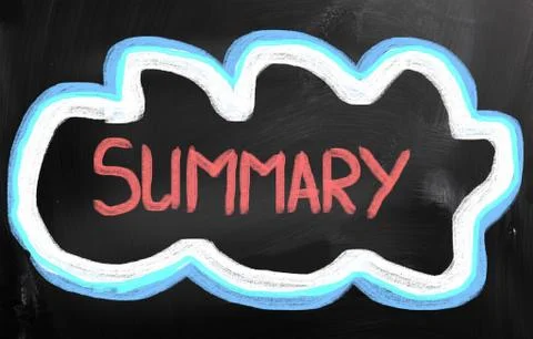 Summary concept Stock Illustration